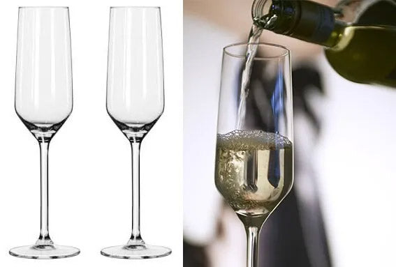 Champagne glasses flutes prosecco glasses Carre Royal Leerdam