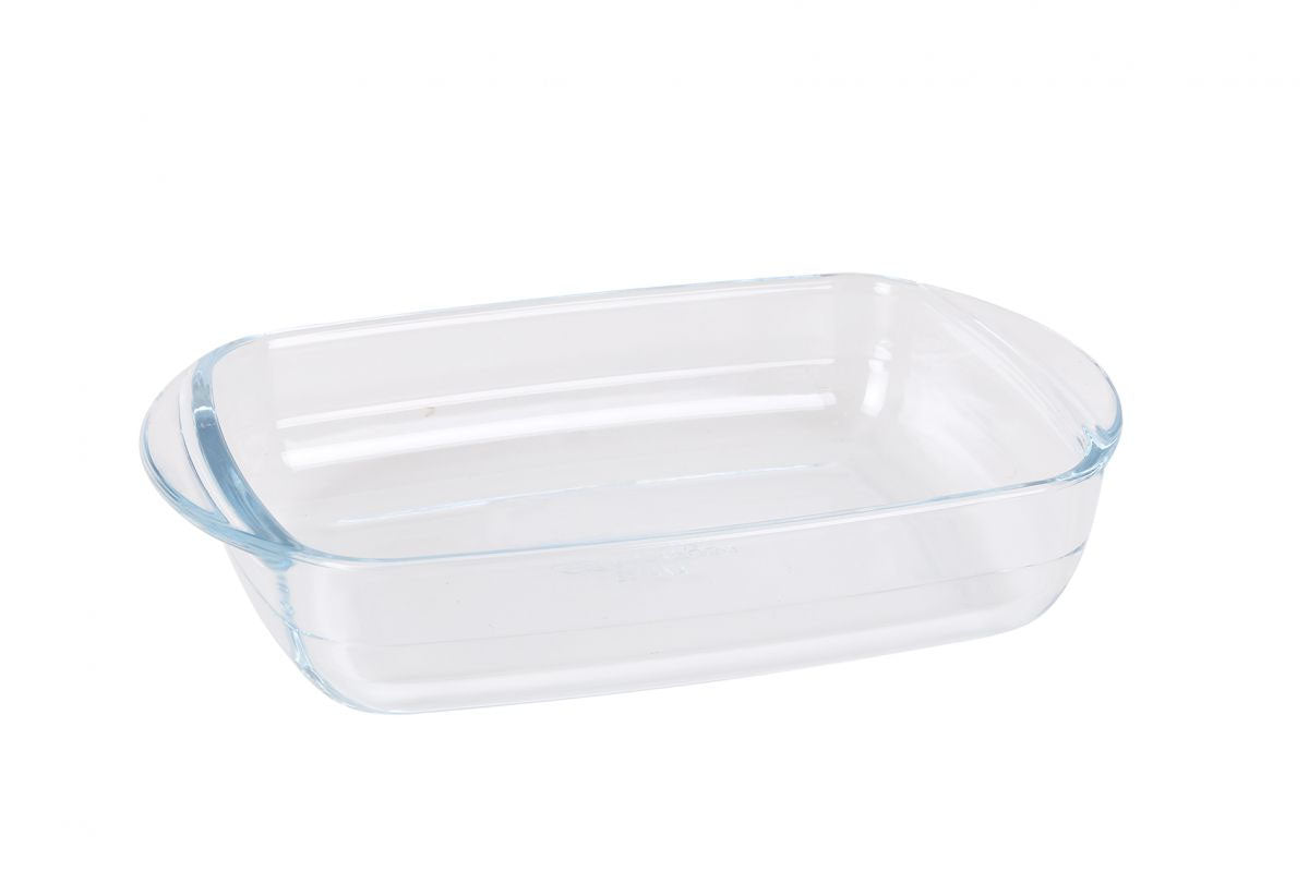 1L rectangular Glass Oven Baking Lasagne tin roasting tray dish