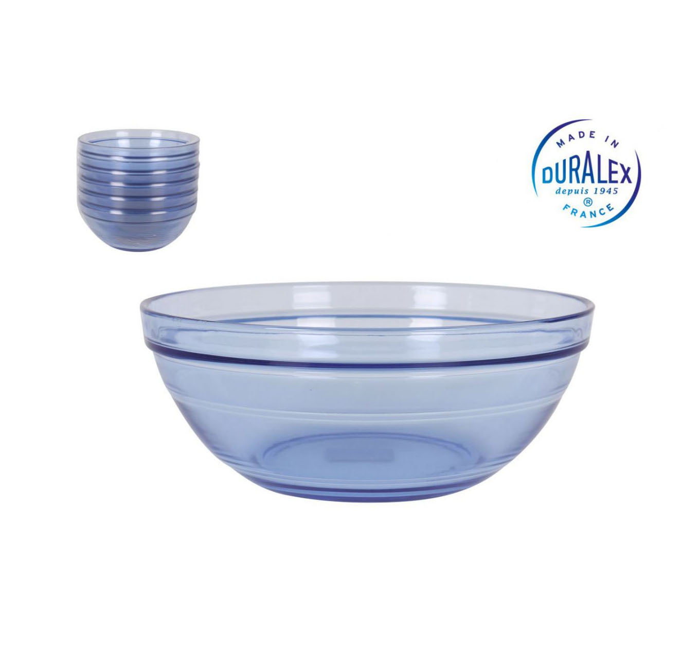 Duralex Marine 1.6L / 20.5cm bowl stackable