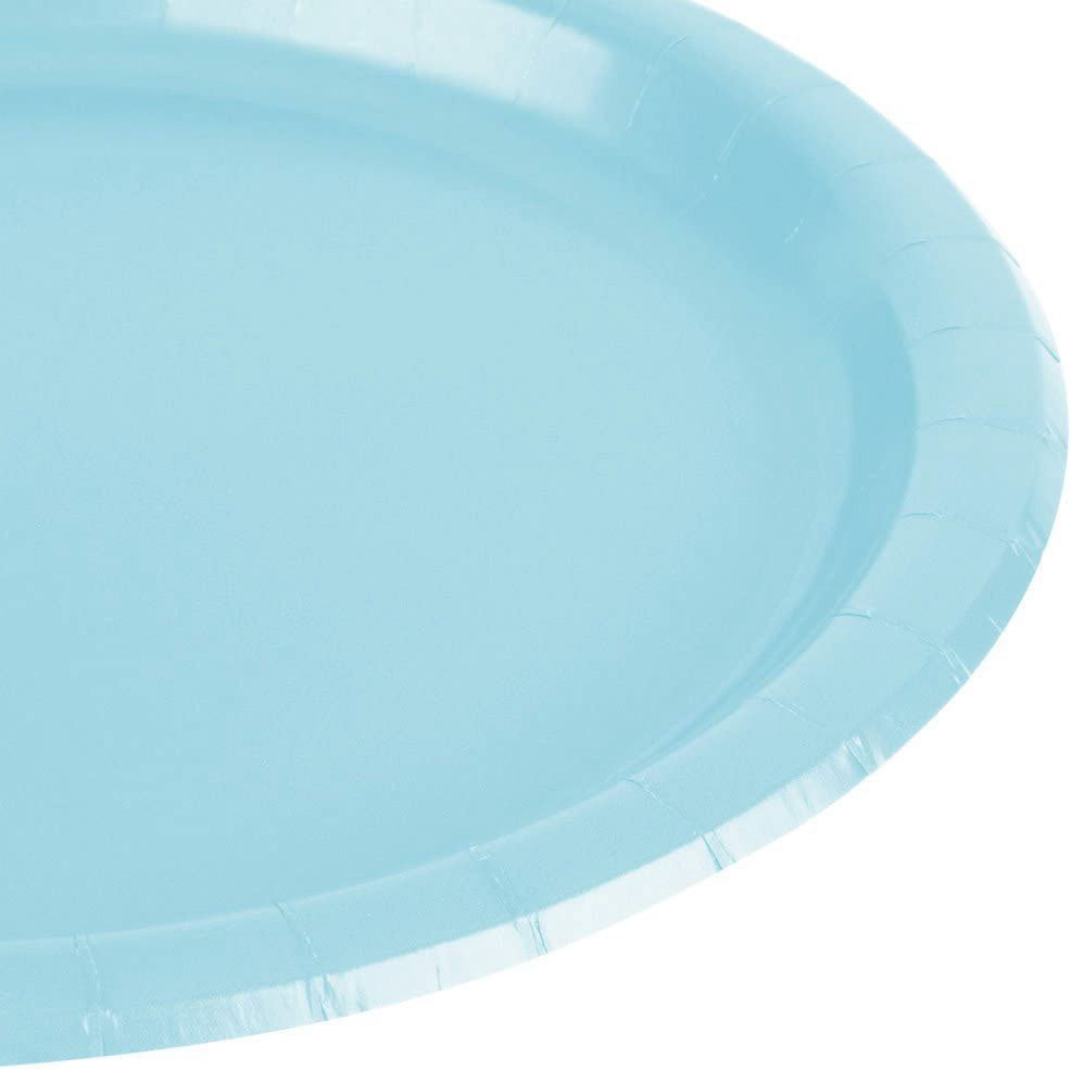 Algon Plates Disposable Biodegradable Baby Blue paper party take away Pack of 10