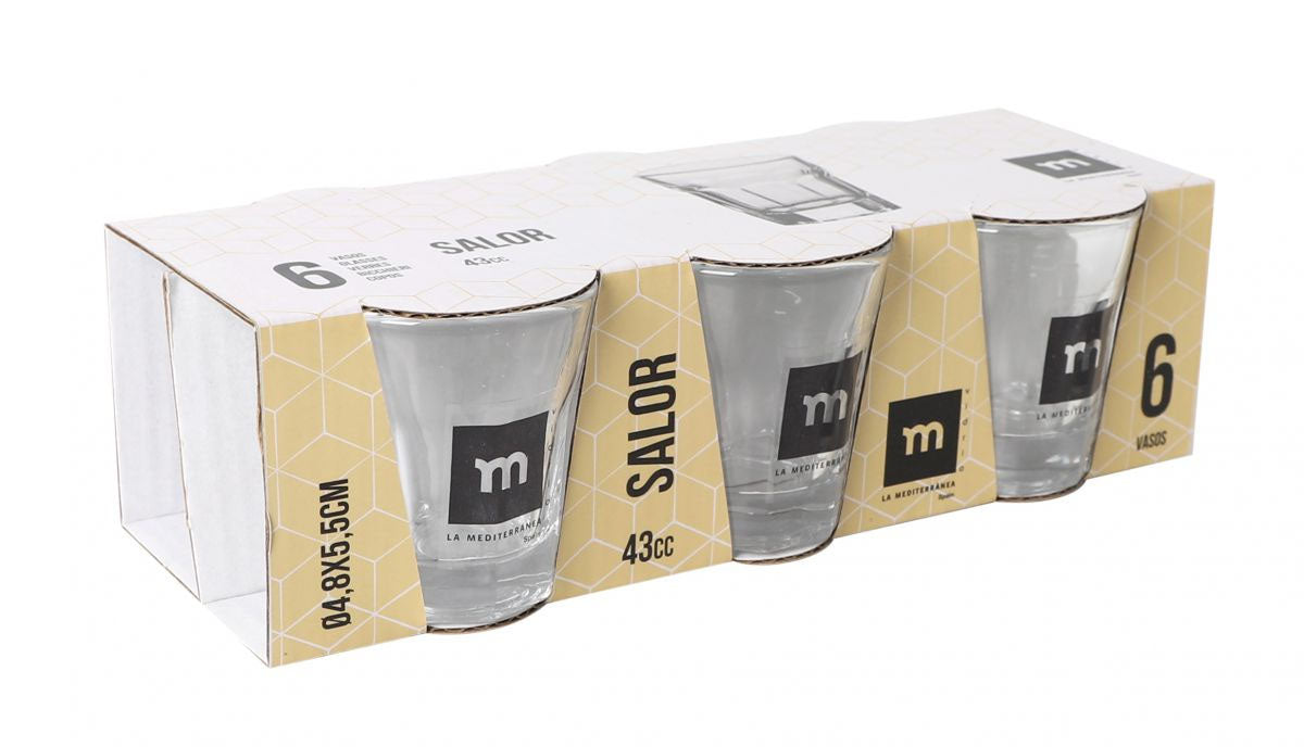 Shot glasses 43ml SALOR pack of 6