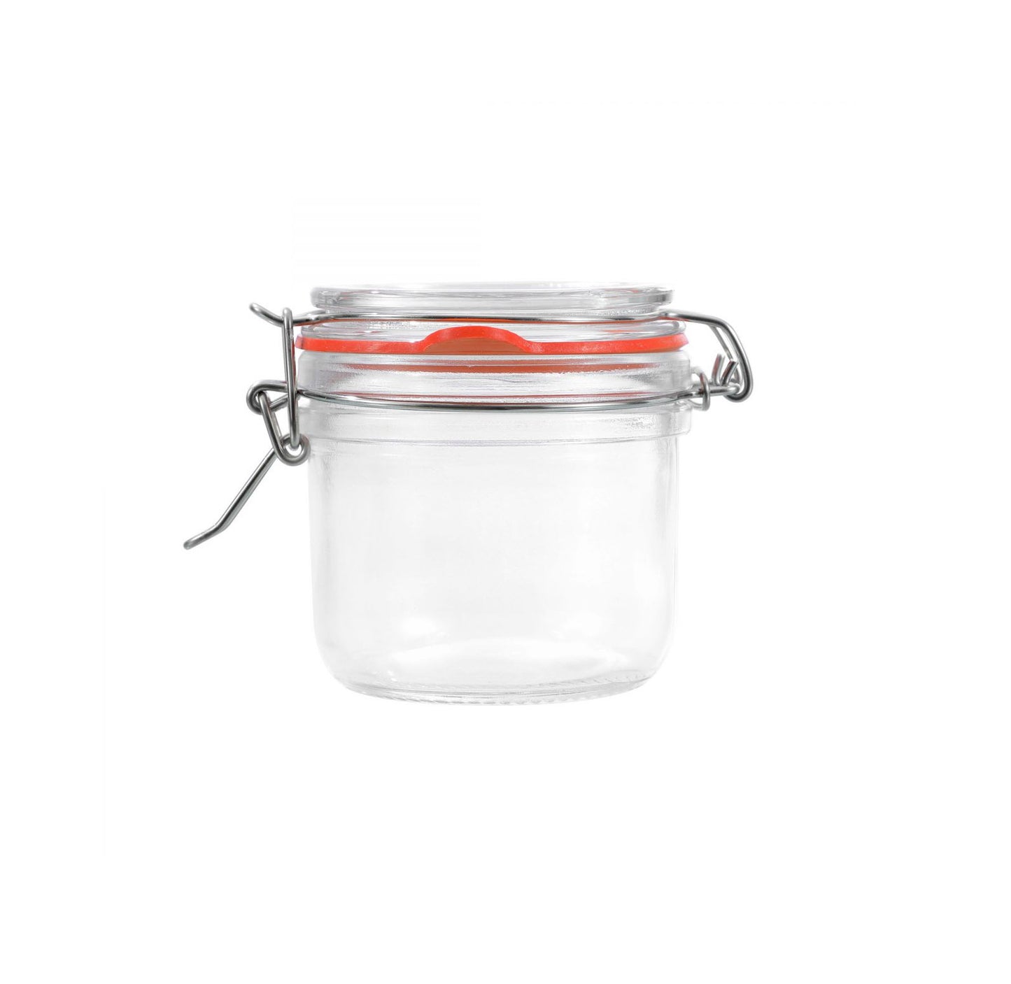 Clip Top Airtight Clear Glass Storage Spice Herb Jam Jar 180ml