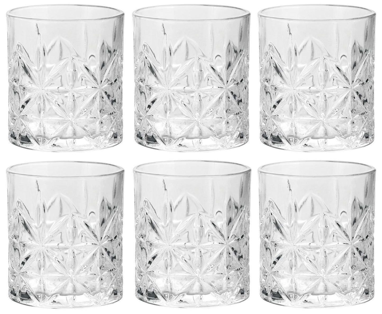 Whisky glass 260ml Milan tumbler vintage glassware