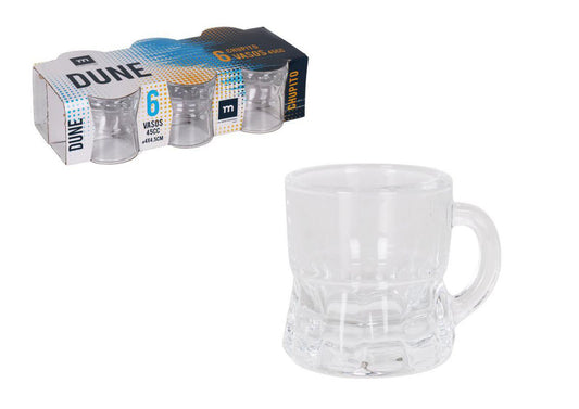 6x mini tankard shot glasses 45ml DUNE