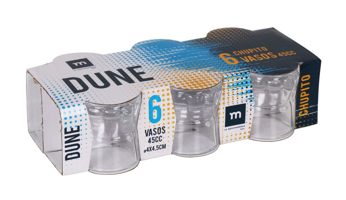 6x mini tankard shot glasses 45ml DUNE