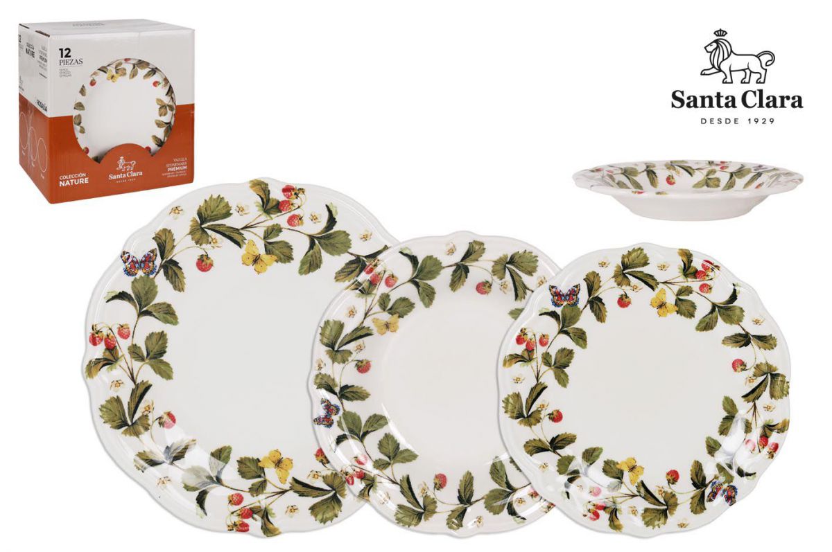 Aranjuez 12pcs Premium Stoneware Dinner set Dinner service plates