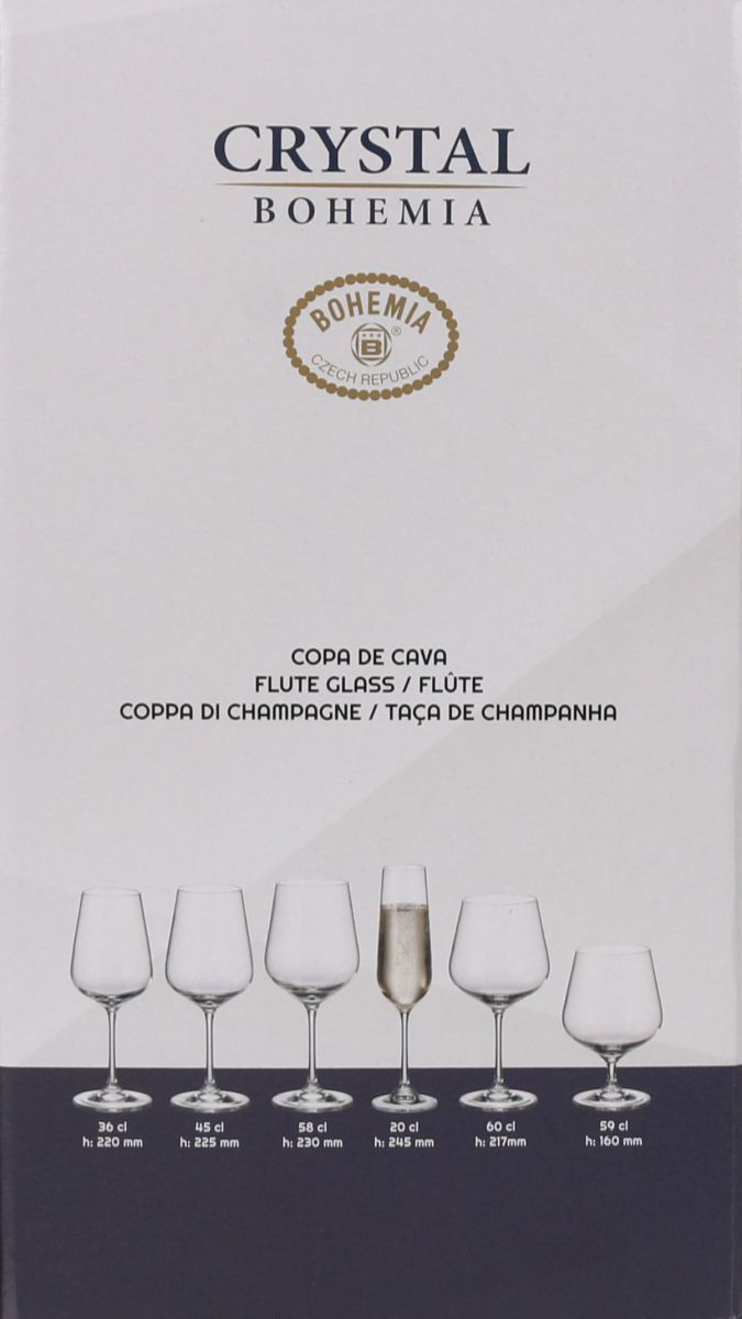 Bohemia Crystal champagne flutes prosecco glasses 200ml SIRA