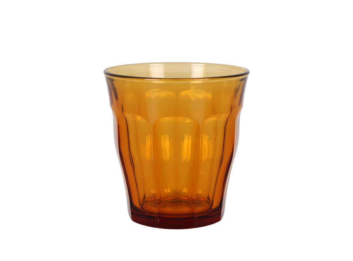 Duralex Amber Picardie drinking glasses tumblers 310ml