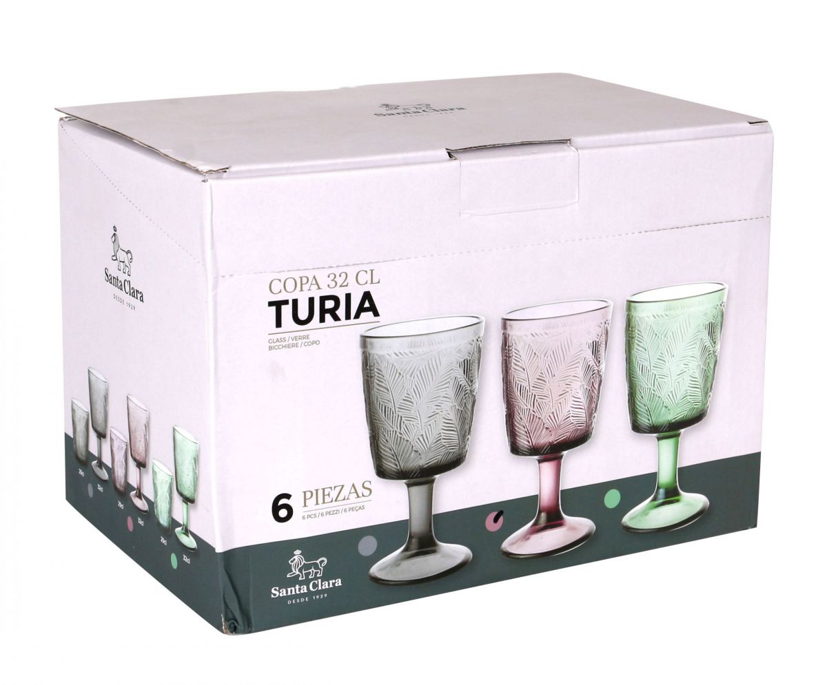 Turia wine glasses 320ml smoke