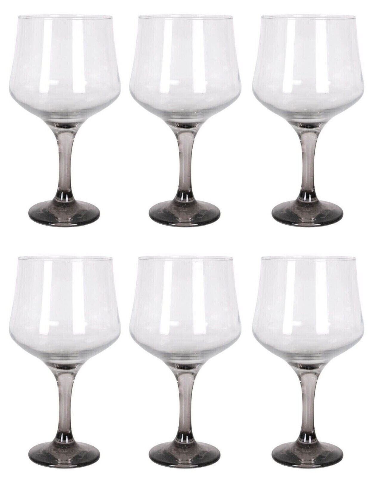 Gin Tonic Cocktail glasses wine glass grey stem 685ml