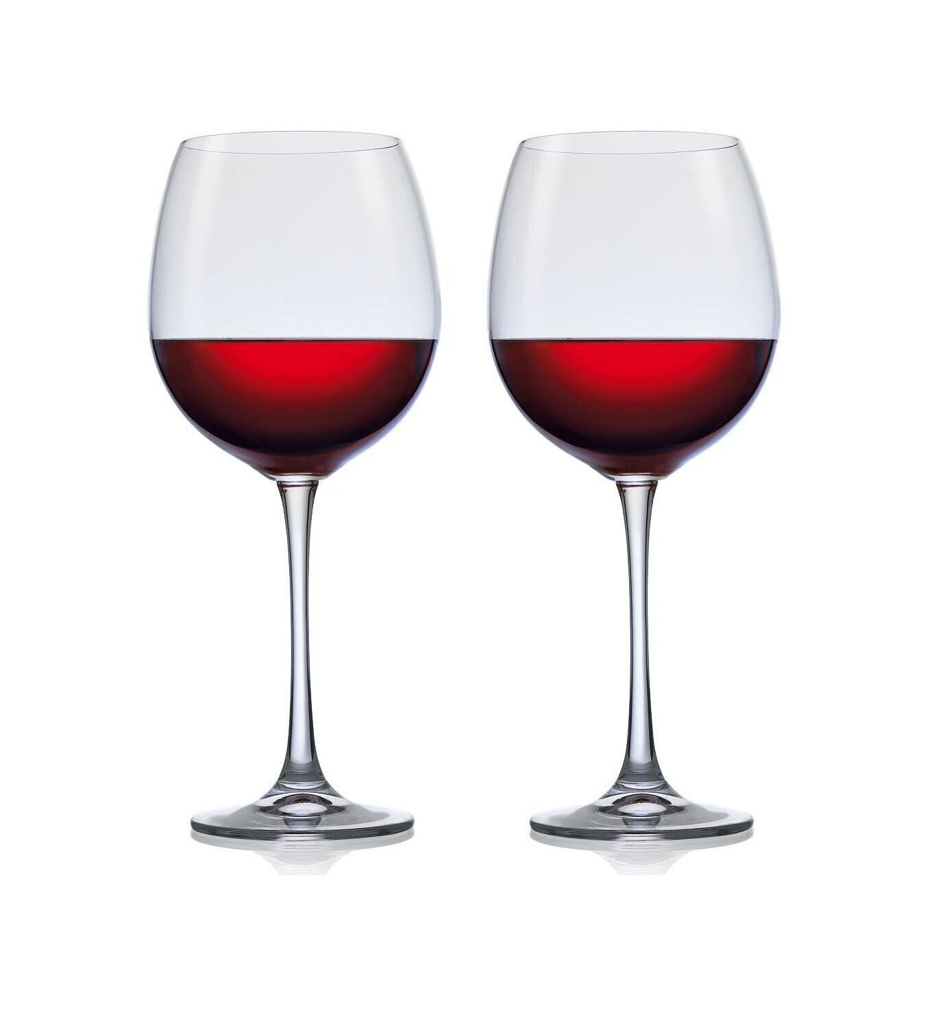 2x xxl giant red Wine Glasses cup 850ml / 25.5 oz Ballon Bohemia Crystal