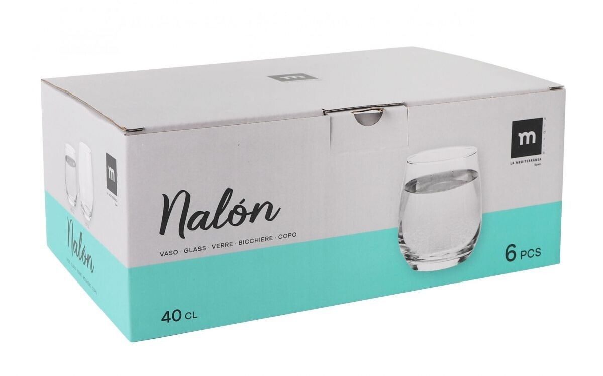 Nalon 400ml Drinking glass tumbler quality glass water juice cocktails