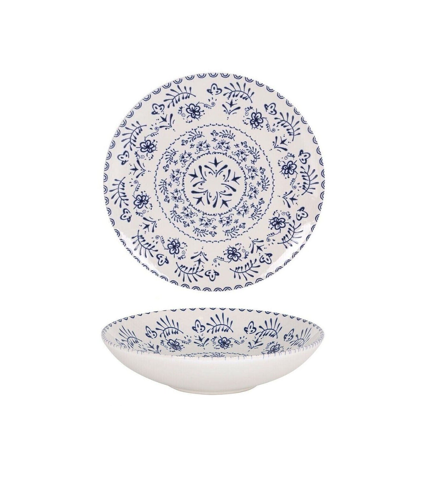 Blur 21cm pasta bowls Embossed Stoneware La Mediterranea