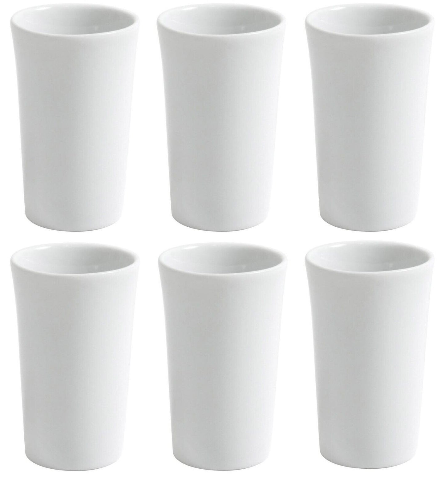 Shot liquor glasses Bali 50ml white Porcelain Viejo Valle Box of 6