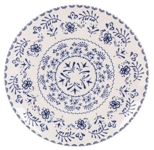 Blur 26cm dinner plates Embossed Stoneware La Mediterranea