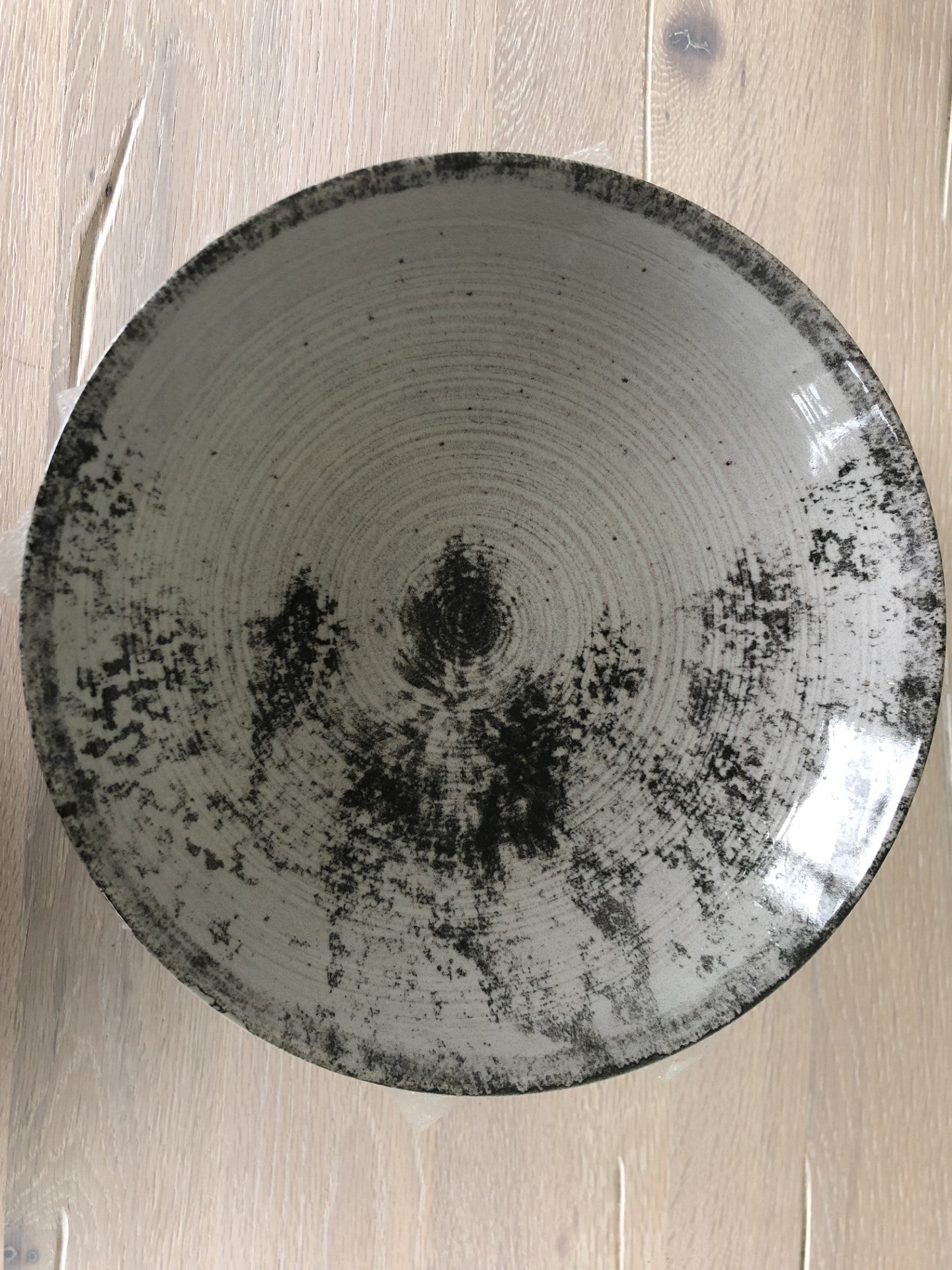 Aspe Montecarlo Grey Matt 23x5cm bowl Stoneware