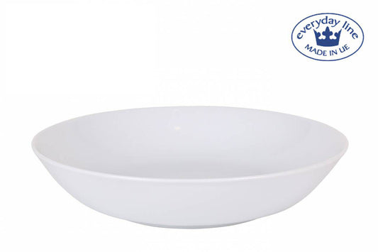 White porcelain soup dinner plates salad pasta bowls 21cm Everday Line