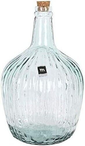 HAND MADE glass vintage rustic bottle decanter Carafe 4L APPLE STRIPES